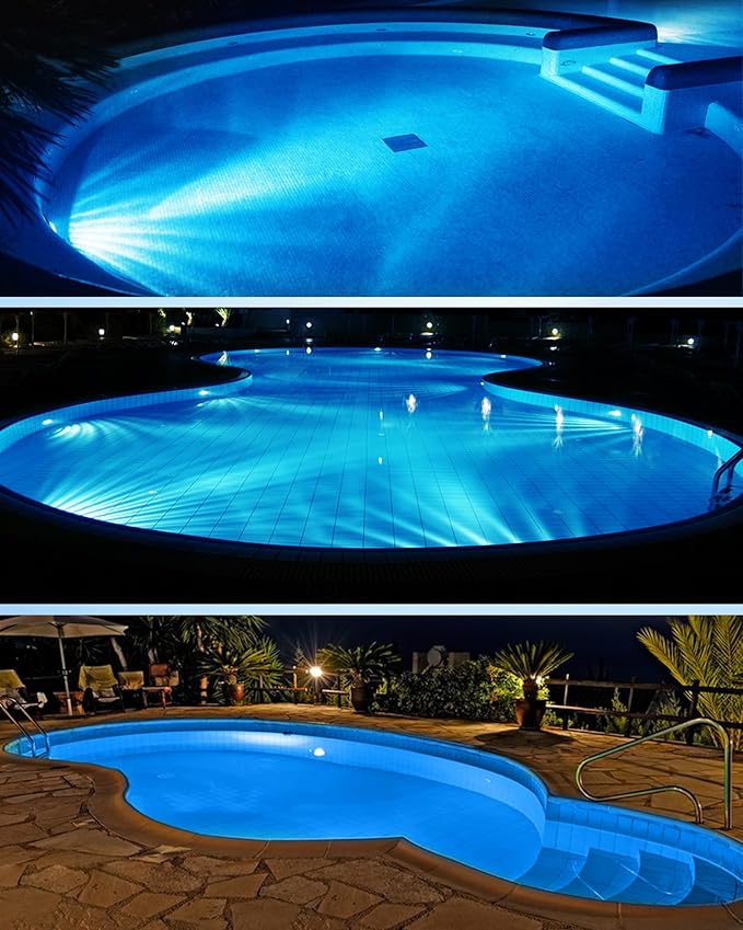 120V 65W LED Pool Lights for Inground Pool, High Bright White 6000K Swimming Pool Light Bulb Replaces up to 300W-650W Traditional Bulb for Pentair Hayward Pool Light Fixtures (Pool Light 65W)