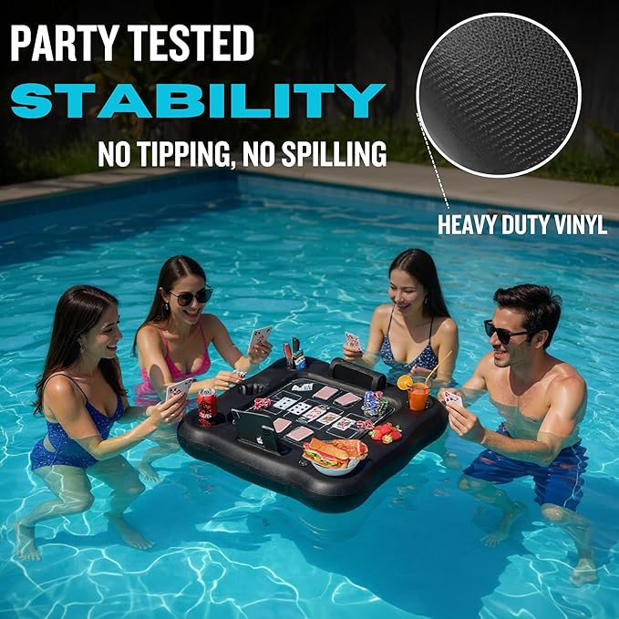 DIVEBLAST Floating Cooler for Pool, Lake, River & Kayak - Holds Up to 24 Cans with Ice - Leakproof Insulated Cooler for River Floating