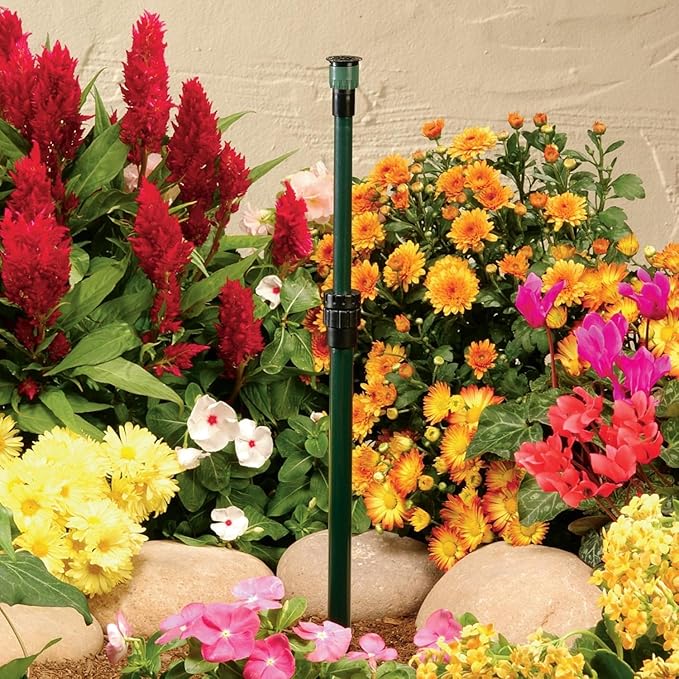 Orbit 37330 Adjustable Aluminum Sprinkler Riser 16-30" with 15-ft Pattern Nozzle (10-Pack 16"-30" with Nozzle)