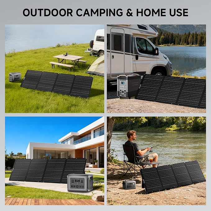 ALLPOWERS 200 Watt Portable Solar Panel SE200, 25% High Efficiency Foldable Solar Charger, IP68 Waterproof, for Solar Generators Camping RV Off Grid