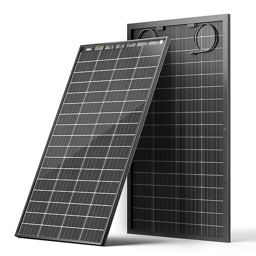 HQST N-Type 16BB 200W Bifacial Solar Panel, with 25% Efficiency, Grade A+ Cells, IP65 Rating for RV, Trailer, Marine, Home Rooftop, Farm, Off Grid