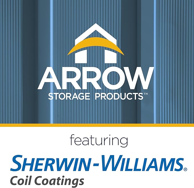 Arrow Classic Steel Storage Shed, 8x6, Blue Grey