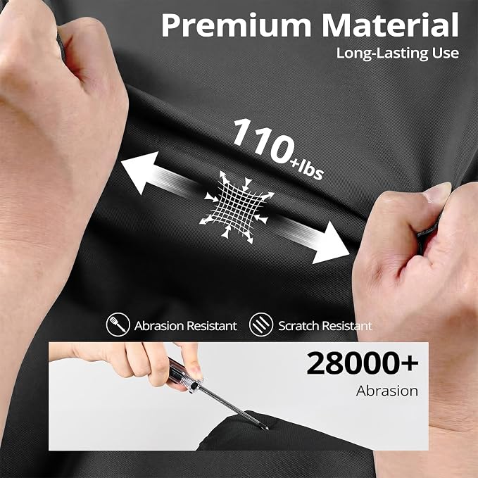 Patio Chair Covers Waterproof, Heavy Duty Outdoor Furniture Covers Fits up to 36W x 37D x 36H inches -2 Pack,Black