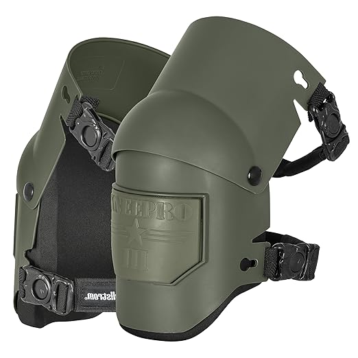 Sellstrom Ultra Flex KneePro Professional Knee Pads for Men & Women with Thick Foam Cushioning & Heavy Duty Hard Outer Shell - Adjustable Straps with Speed-Clips & Ergonomic Metal Hinges - for Construction Work, Gardening, Roofing, Flooring