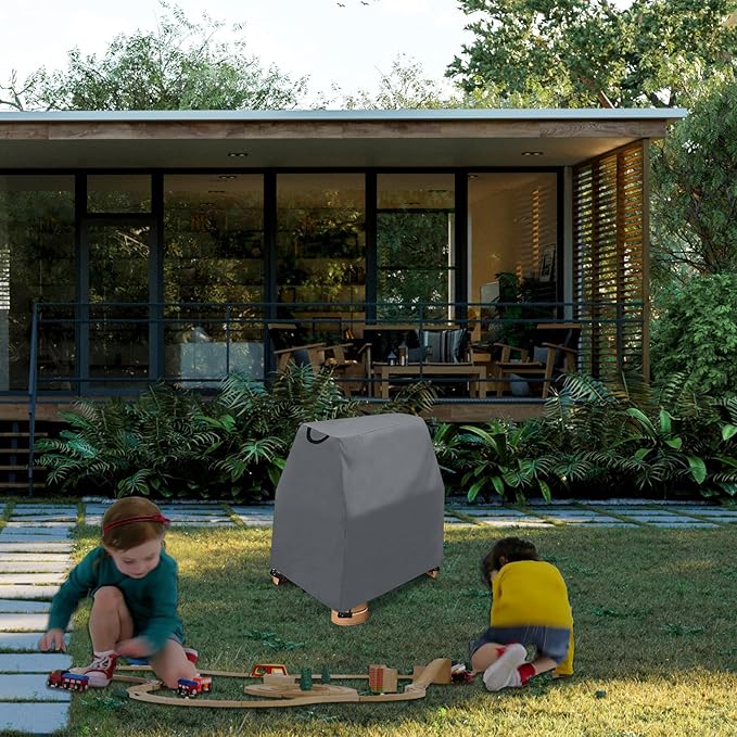 AKEfit Kids Water Table Cover Fits Rain Showers Splash Pond Water Table for Toddlers, Waterproof Dustproof Outdoor Toys Cover, Grey
