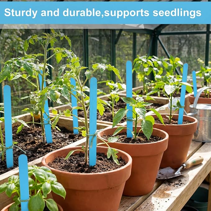 Weysat 100 Pcs 12" Wood Plant Labels for Field or Containers Plant Tags Wood Garden Labels for Seedling Stakes Markers Nursery Seed Tags with Smooth Surface for Pot Herbs Flowers Vegetables