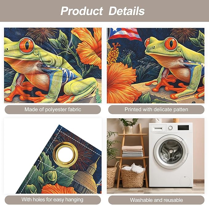 7 * 16FT Summer Puerto Rico Garage Door Cover Decorations Sunset Palm Trees Garage Door Banner for Outdoor Indoor Summer Party Photography Backdrop