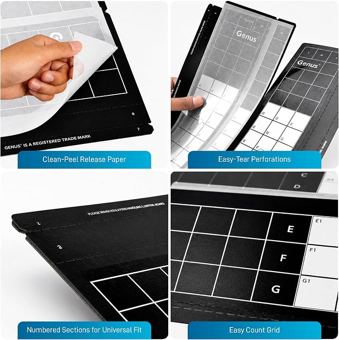 Brandenburg Easy Count Universal Glue Board (Black) - 12 Pack | Professional OEM Glueboard Replacement for Pelsis, Genus & Halo Fly Lights | Fits Catchmaster, PestWest, Gardner & Gilbert Units