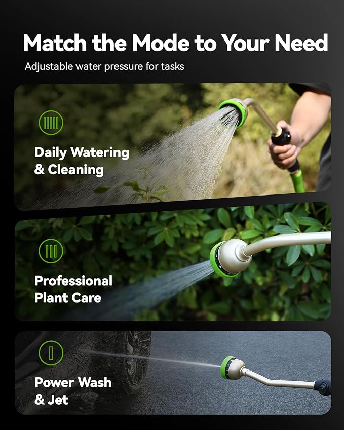 RAINPOINT Garden Hose Nozzle, Watering Wand Set,Hose Sprayer For Watering Plants