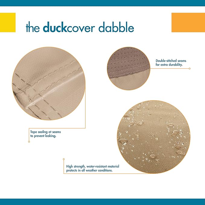DUCKCOVERS Elegant Waterproof 29 Inch W Patio Chair Cover, Outdoor Chair Covers