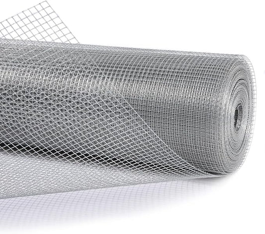 Trenk Hardware Cloth 1/4 Inch 48" x 100' 23 Gauge, Galvanized Chicken Wire Mesh Roll for Garden Fencing, Gopher Mesh, Mesh Wire Fencing and DIY Projects
