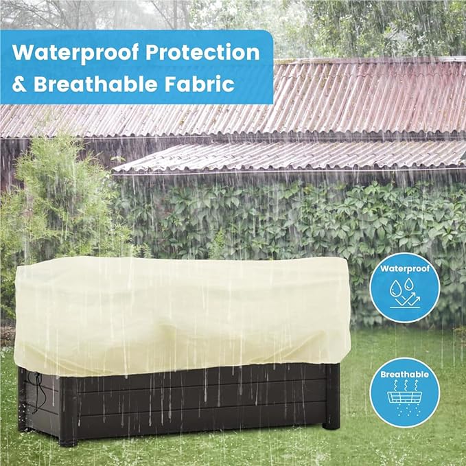 Plant Frost Protection Cover, Rectangular Garden Blanket with Drawstring, Plant Covers Freeze Protection,68.8 x 17.7 x 15.7 Inch, 2 Pack
