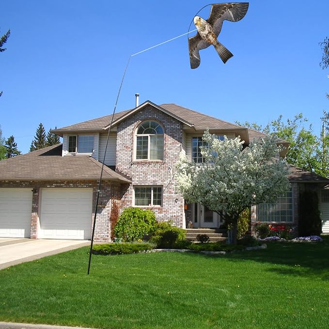 Bird Hawk Flying Kite for Crops Farm Protector Bird Scarer Kites Without Pole-Style B Kite