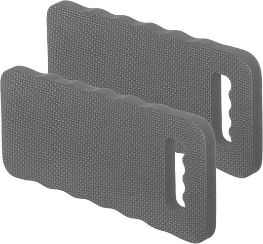 Extra Thick Foam Kneeling Pad for Gardening and Exercise Soft Comfortable Knee Cushion Mat for Floor Work Yard Tasks and Home, Set of 2 Small Grey