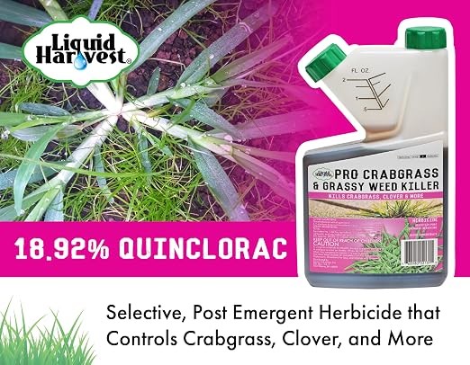 Pro Crabgrass & Grassy Weed Killer - 18.92% Quinclorac (Compare to Drive XLR8) – Concentrated Professional Crabgrass Herbicide – Quick Drying with Residual Control - 16 Ounces