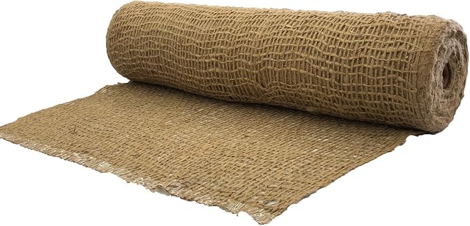 Jute Erosion Control, Soil Saver Mesh Blanket - 48" Wide x 20 Yards (60 feet Long) - 240 Sq. Ft. Coverage