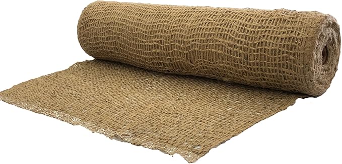 AK TRADING CO. SoilSaver-10Yard AK-Trading 10 Yards (30 feet Long) -120 Sq. Ft. Coverage Jute Erosion Control, Soil Saver Mesh Blanket-48 Wide x 10 Yards, 10 Yards, Natural