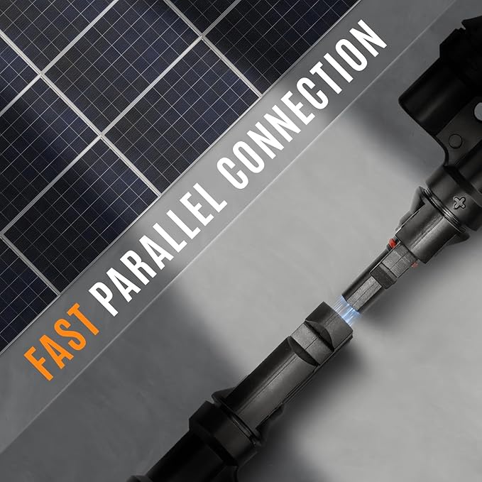Solar Panel Connector 3 to 1 Solar Y Branch Solar Panel Splitter 3 Way 1000V Y Branch Solar Panel Parallel Connectors for Parallel Connection Solar Panels (1 Pair 3 to 1)
