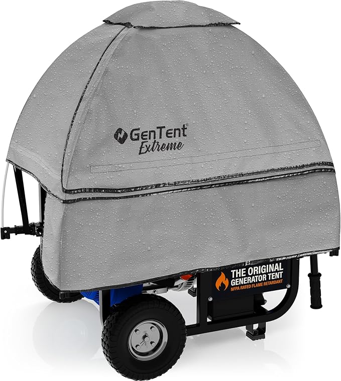 GenTent Open Frame Running Cover – Universal Kit Generator Tent (Gray, Original - Extreme)
