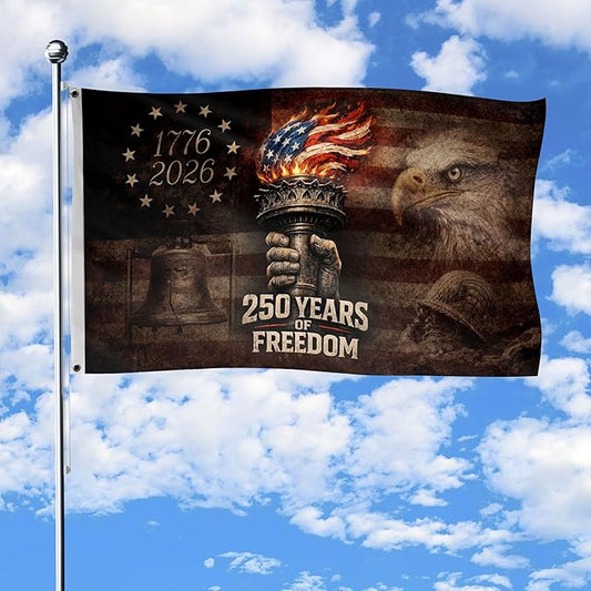 250 Anniversary Usa Flag, Commemorative House Flags, Eagles House Flags, Two-sided Design 3x5 Ft 2