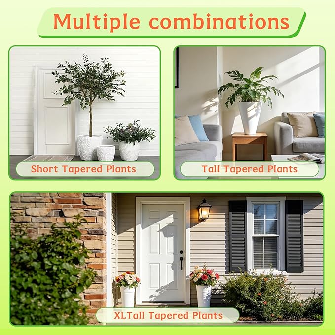 Plant Risers for Inside Pots,Adjustable Planter Insert for Large Pots,Planter Filler Lift Insert Bottom of Tall Flower Pot and Large Plant Containers,7-12.5” Rise, 8" Base, 10" Top-2pack