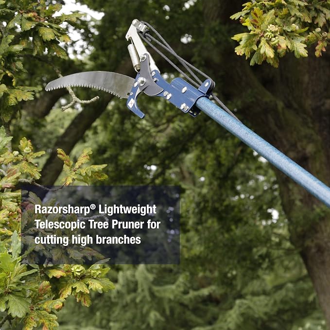 Spear & Jackson 4935TP Razorsharp Lightweight Telescopic Tree Pruner, Silver