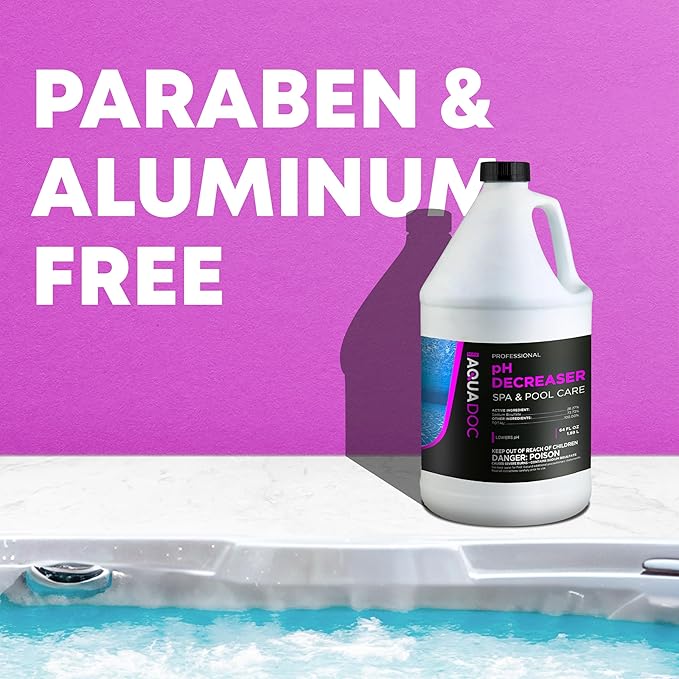 AquaDoc Hot Tub pH Decreaser - 64oz - Spa pH Down for Water Balance - Hot Tub Chemicals Made in USA