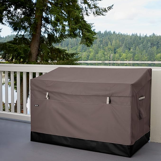 Classic Accessories Ravenna Water-Resistant 85 Gallon Deck Box, outdoor storage box