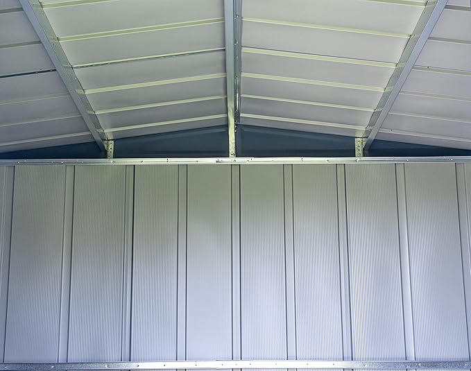 Arrow Classic Steel Storage Shed, 8x6, Blue Grey