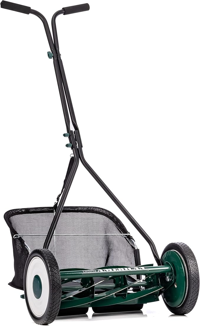 American Lawn Mower 16-inch 7-Blade Push Reel Mower + Sharpening Kit