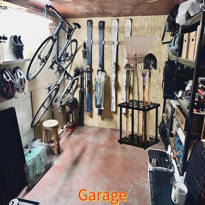 Garden Tool Organizer for suncast shed accessories,Garage Tool Tower Rack,Heavy Duty Garage Tool Storage,for Garden,Yard,Shed,Easy Assembly (Classic)