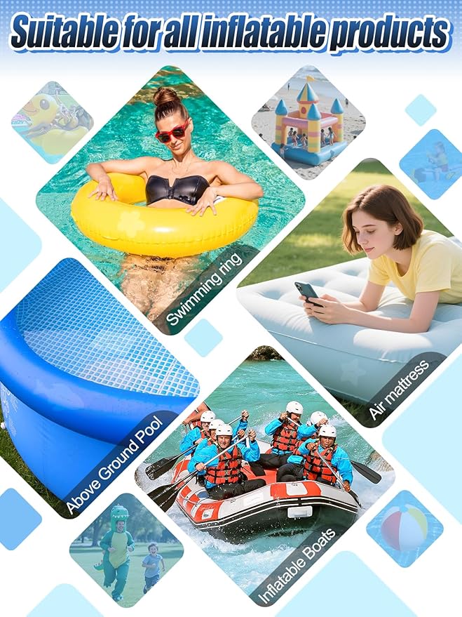 Aulock Exlarge Clear Pool Liner Repair Patch - 4ft x 2.8ft Self-Adhesive PVC Vinyl Patch Kit for In-Ground or Above Ground Pools Inflatable Swimming Pools Boat Air Mattress