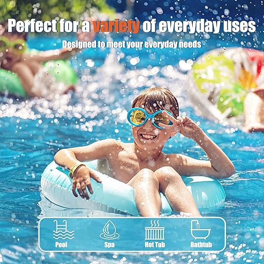 XY-WQ Digital Pool Thermometer with Safety Rope, Floating Water Thermometer with Large LCD Display, Easy-to-Read Big Numbers, IPX8 Waterproof for Swimming Pools, Spas, Hot Tubs & Aquariums