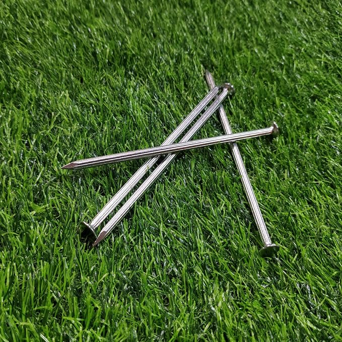 Landscape Stakes,Metal Galvanized Landscape Spikes for Artificial Turf,Tent Spikes,Paver Edging (22, 8 in)