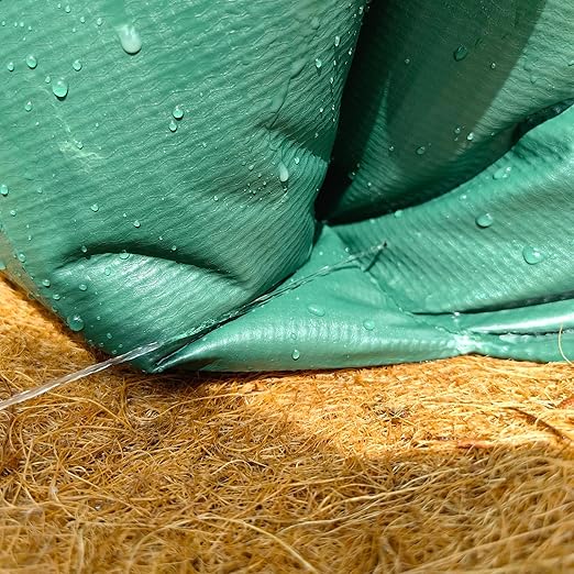 20gal Tree Watering Bag Slow Release with Coconut Fiber Mulch Ring, Deep Root&Slow Release&Automatic Drip Irrigation Watering System for Trees and Shrubs (2*Watering Bag +2* Mulch Mat)