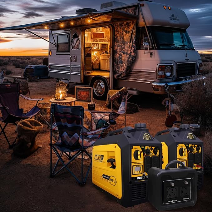 Aceup Energy 4000 Watt Inverter Generator Portable 149cc, Gas Powered Generator Quiet for Home, RV-Ready, EPA Compliant
