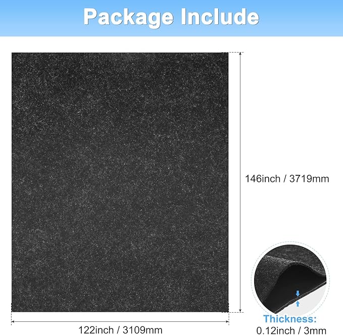 M METERXITY 3MM Thickened Outdoor Storage Shed Mat, 12.2 x 10.2 FT Garage Floor Mats with Reusable, Washable, Non Slip, Durable for Protects Garage Floors/Driveways/Entrance Doors/Deck [Gray]