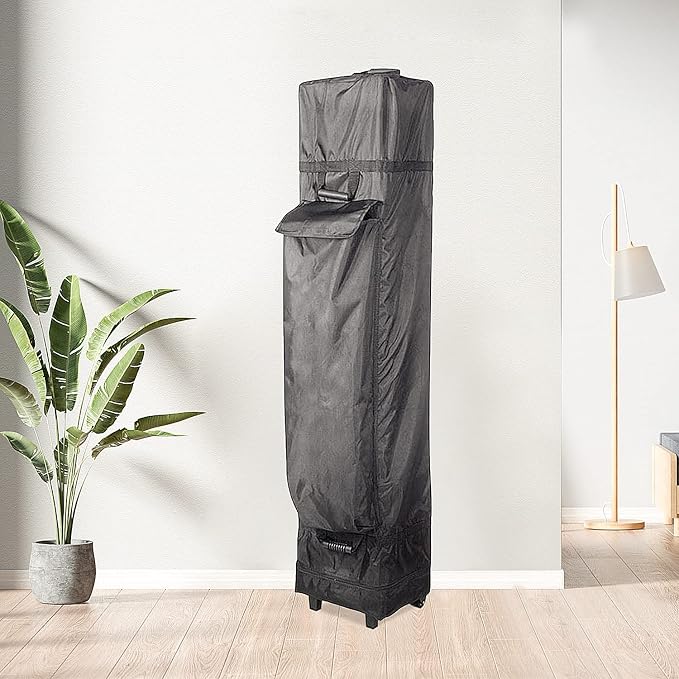Waterproof Wheeled Canopy Bag 11.8 x 11.8 x 63 Replacement Canopy Roller Bag Outdoor Instant Canopy Storage Bag with Handles 1680D - Roller Bag Only(Without Canopy)