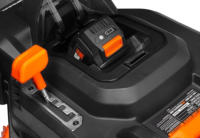 WEN 20V Max Cordless 15-Inch Lawn Mower and String Trimmer Combo Kit with 5Ah Battery and Charger (20VK2MLB)