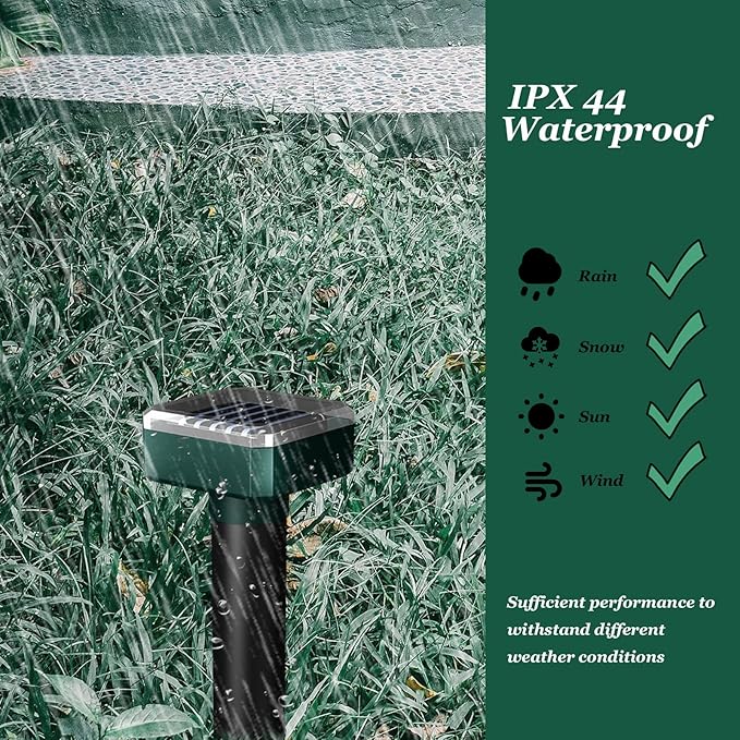 Deer Repellent,Deer and Rabbit Repellent,Deer Repellent Devices,for Garden&Outdoor,Deer Repellent for Plants&Trees,Deer Deterrent,Solar Deer Repellent Devices,Sonic&Waterproof (4)