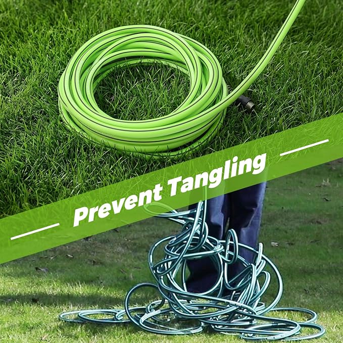 Garden Hose 100ft,Water Hose Heavy Duty,Flexible and Durable, Lightweight Hybrid Hose with Swivel Handle,Leakproof Hose Male to Female Fittings