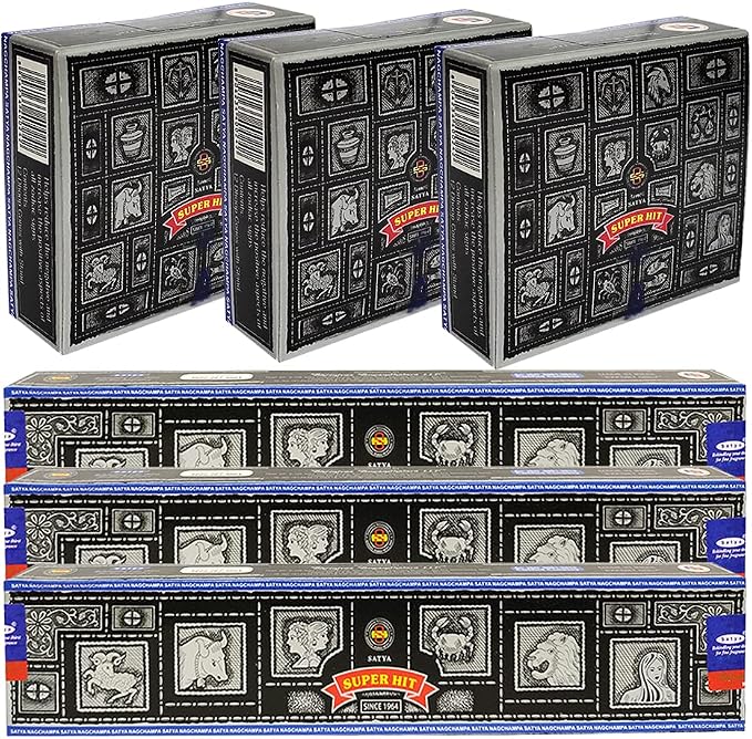 Super Hit Incense sticks and cone incense holder variety pack bundle insence insense insienso