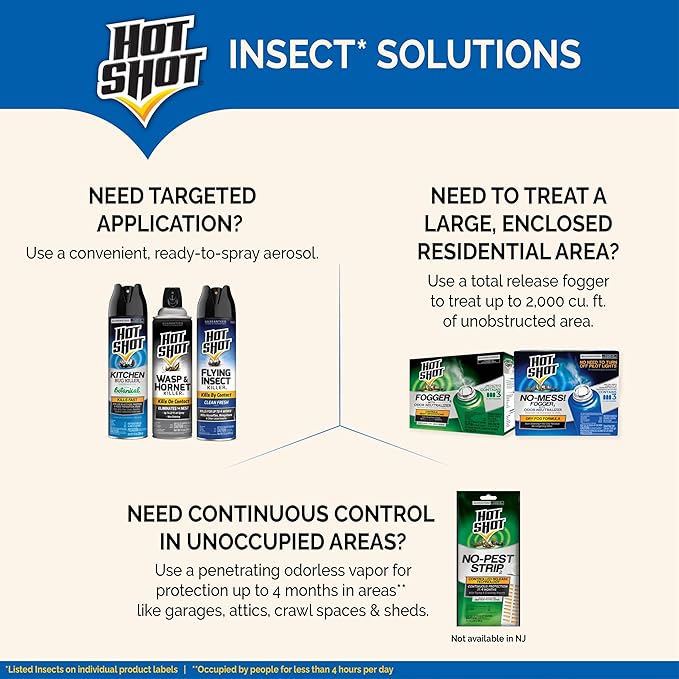 Hot Shot Wasp & Hornet Killer, Aerosol, 14-Ounce, 12-Pack Black