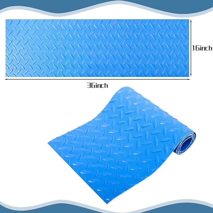 16x36 inches Swimming Pool Ladder Mat Protective Swimming Pool Step Pad for Above Ground Swimming Pool Ladder Pad Vinyl Non-Slip Pool Liner