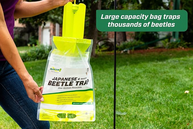 RESCUE! Japanese Beetle Trap – Reusable Bag - 3 Traps