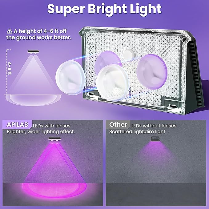 Solar Fence Lights Outdoor 16 Pack - 8 Modes (RGB Cycle/Fixed), Fence Lights Solar Powered for Outside, IP65 Waterproof, Deck Lighting for Wall, Step, Patio, Pathway, Stairs