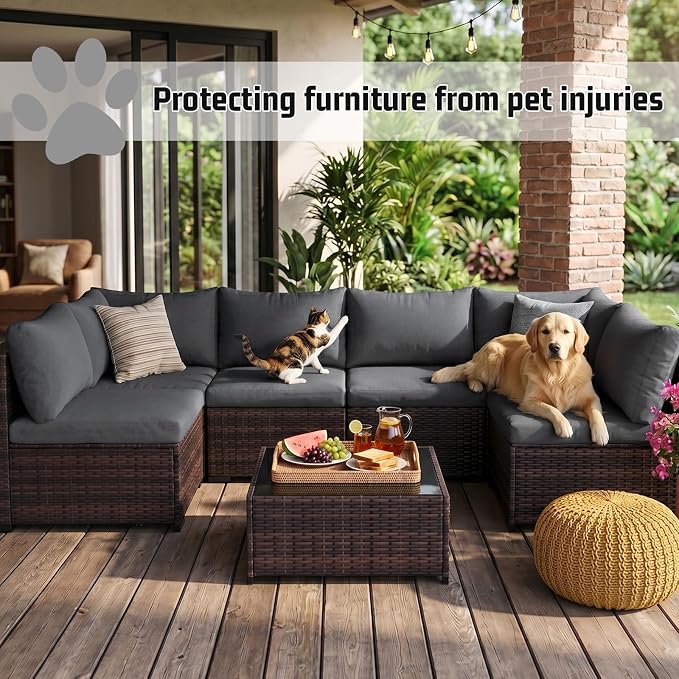 14pcs Outdoor Patio Cushion Covers Replacement, 24" Zippered Outdoor Cushion Covers Waterproof, UV Resistant & Washable Patio Furniture Cushion Covers Waterproof for Patio Sectional, Lght Grayi