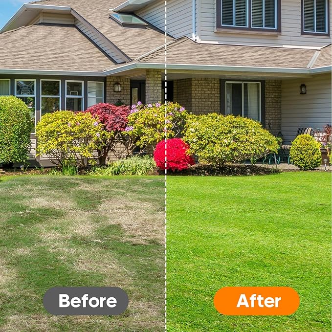 Manual Push Core Aerator Lawn Tool: Semi-Assembled Lawn Aerator with 3 Replaceable Hollow Tine - Yard Aeration Tool for Lawn Grass Plug Air Aerators, Handheld Lawn Care Coring Soil Aerator - Orange