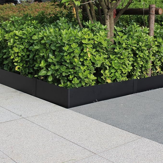 40" L X 6" H Metal Landscape Edging, 6 Pack Heavy Duty Galvanized Steel Garden Edging, Hammer-in Metal Edging for Landscaping for Lawn, Pathway, Yard