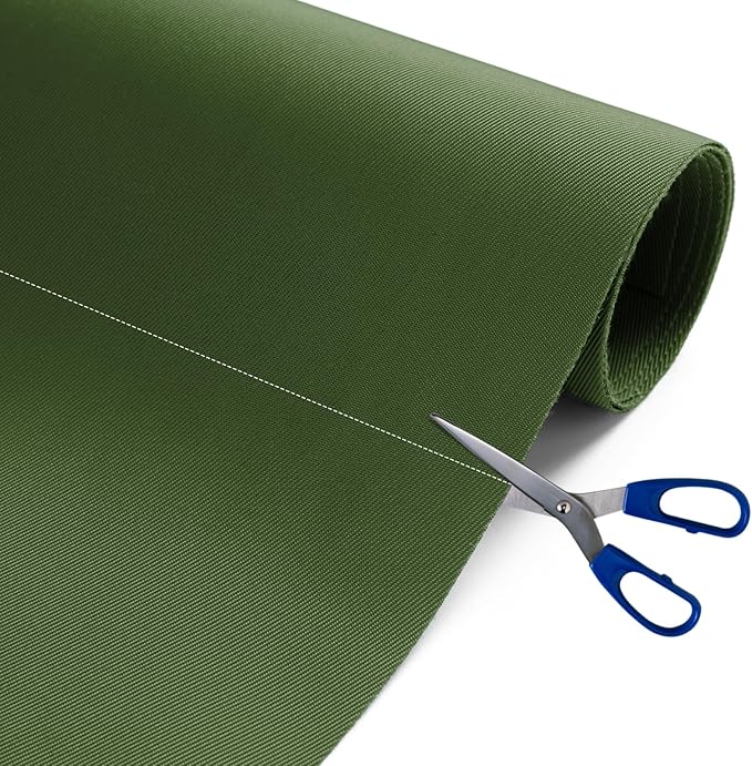 Nylon Fabric, 58" W 420D Waterproof Fabric 1 Yard Ripstop Nylon Material Outdoor Upholstery Twill Sewing Material for Patio Chair, Cushion, Purse, Tote Bag, Tent, Tarp Cover, DIY Project Retro Green